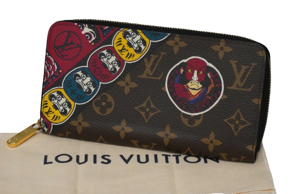 LOUIS VUITTON Limited Edition Zippy Wallet Kabuki motif Monogram